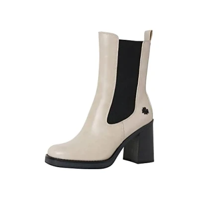 Image of MARCO TOZZI Women&#039; 2 85405 29 Chelsea Boot, Cream Comb, 7.5 UK