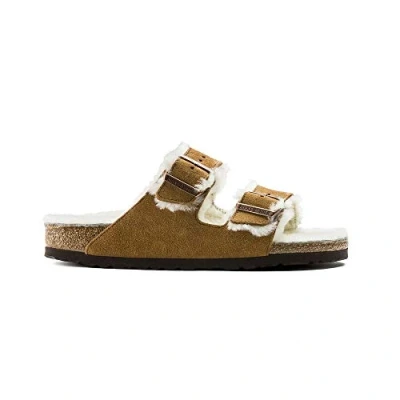 Image of Birkenstock Arizona Mink, Unisex Adults&#039; Open Toe Sandals, Brown (Mink), 5 UK (38 EU)