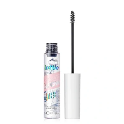 Image of Lottie London MegaBrow Brow Glaze in Clear, Lash &amp; Eyebrow Setting Gel, Transparent Lightweight for Feathery Brows Defined Eyelashes