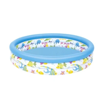Image of Bestway Ocean Themed Paddling Pool Inflatable for Kids, Kiddie Swimming Pool, Easy Set Up, Multiple of Designs, 40 x 10 Inch