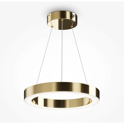 Image of Maytoni Saturno Modern Integrated LED Pendant Ceiling Light Brass, 2500lm, 4000K