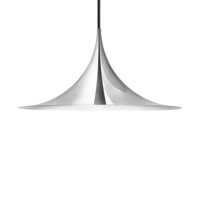 Image of GUBI Semi pendant light, Ø 60 cm, chrome