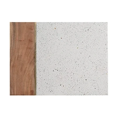 Image of Typhoon Elements Range Rectangular Board for Serving and Preparing Food Terrazzo Acacia, 400 mm x 300 15