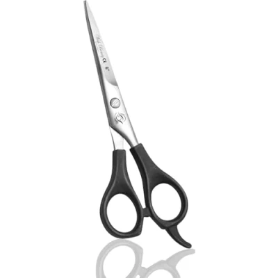 Image of Glamified Hairdressing Scissors, Stainless Steel Hairdresser Hair Cutting Barbers or Home Use, 6inch, Black