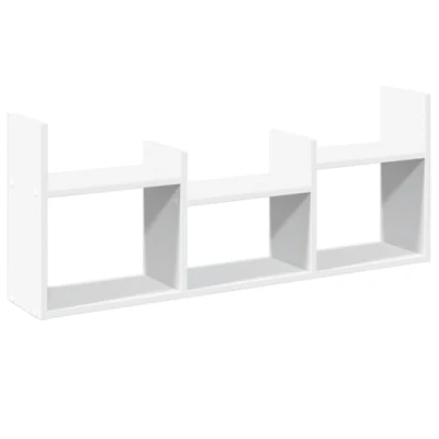 Image of vidaXL Wall Cabinet 100x18x40 cm White Engineered Wood