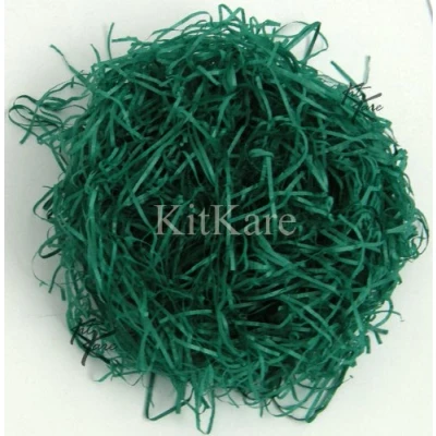 Image of 100g Luxury Rich Green Shredded Tissue Paper Acid Free