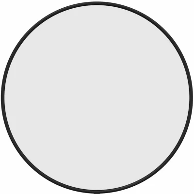 Image of vidaXL Wall Mirror Black Ø 40 cm Round