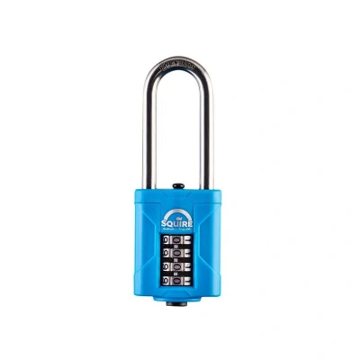 Image of Squire CP50S25 Heavy Duty Rustproof Marine Combi Padlock 50mm Long Shackle 63mm Boxed