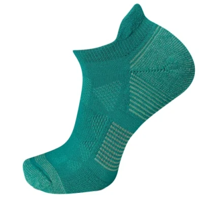 Image of Merrell Men&#039;s and Women&#039;s Moab Speed Lightweight Hiking Low Cut Tab Socks Unisex Sustainable Coolmax Ecomade, Turquoise, Small Medium