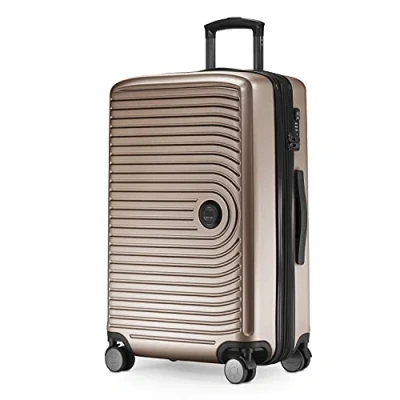 Image of HAUPTSTADTKOFFER Mitte Medium Sized Hard Shell Suitcase, TSA, 4 Wheels, Check In Luggage with 8 cm Volume Expansion, 68 cm, 88 L, Aubergine
