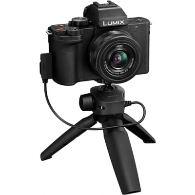 Image of Panasonic LUMIX DC G100VEB K Vlogging Camera with G Vario 12 32 mm f3.5 5.6 and SHGR1 Tripod Grip