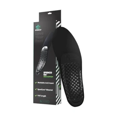 Image of Spenco RX Orthotic Arch Support Insoles Full Length Moldable Inserts with Shock Absorption Heel to Toe Comfort, Odor Control, and Custom Fit for Casual, Athletic, Boot Use
