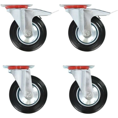 Image of vidaXL Swivel Casters 4 pcs 160 mm