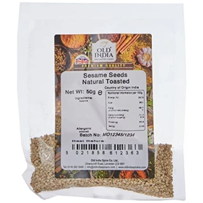 Image of Old India Sesame Seeds Natural Toasted 50g