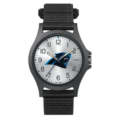 Image of Timex Men&#039;s NFL Pride 40mm Watch, Carolina Panthers, Modern