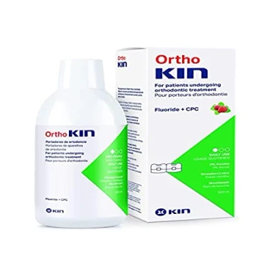 Image of Kin Orthokin Mouthwash 500 Milliliters For Brace Wearers