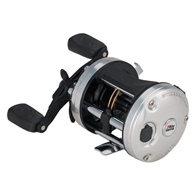 Image of Abu Garcia Ambassadeur C3 Conventional Reel, Size 6500 (1292722), 3 Stainless Steel Ball Bearings + 1 Roller Bearing, Carbon Fiber Star Drag, Max of 15lb 6.8kg,Silver