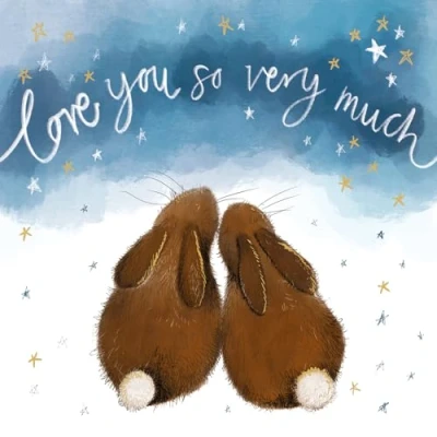 Image of Love You So Very Much Rabbit Card Valentine, Anniversary