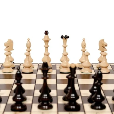 Image of Posh &amp; Stylish OUTLANDER Wooden Chess Set Large 46cm /18in by Master Of