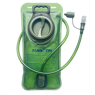 Image of TANNOZHE Hydration Bladder 2Litre Leak Proof Water Bladder,BPA Free Pack Replacement,Sports Travel Reservoir Bag Hiking Outdoor Green