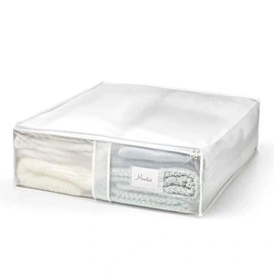 Image of Rayen Storage Box Bedclothes. Zip up PVA Bag for Clothes with Breathable, Folding and Resistant Vent, Peva, Translucent, 55 x 65 20 cm