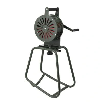 Image of SUDEG Hand Crank Alarm/Siren,125dB Portable Manual Operated Air Raid Siren Fire Emergency Safety Alarm,LK 120 Green