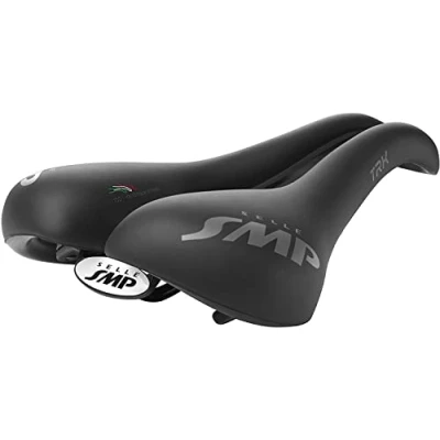 Image of SMP4Bike Selle SMP TRK Large Saddle, Black, 27.2 x 17.7 cm