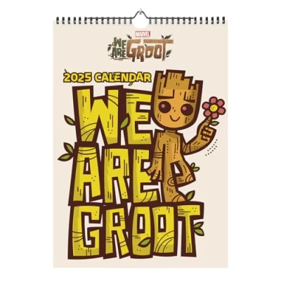 Image of Grupo Erik Wall Calendar 2025 Marvel Groot A3 2025, Planner Family Gifts