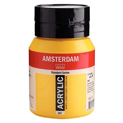 Image of Amsterdam Standard Series Acrylic Jar 500 ml Azo Yellow Medium 269 (17722692)