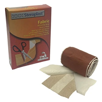 Image of 8 PACKS (6CM X 6M) OF STEROPLAST PREMIUM FABRIC DURABLE LATEX ADHESIVE PROTECTIVE MEDICAL GRADE 6CM ROLL PLASTERS DRESSINGS STRIP