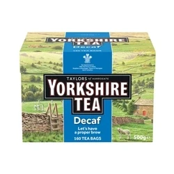 Image of YORKSHIRE TEA BAGS 160 DECAFF