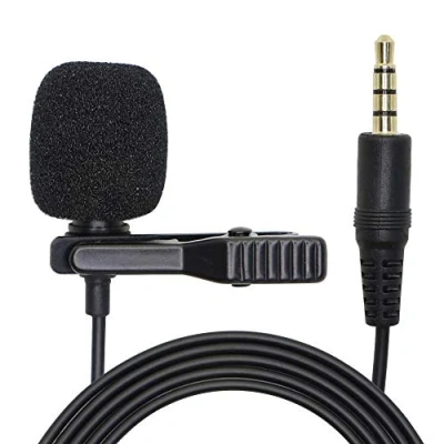 Image of Lavalier Microphone,Clip on Microphone, Professional Grade Omnidirectional Lapel Mini Mic Compatible with PC/MacBook Smartphones for Recording YouTube, Video Conference, Podcast 5FT