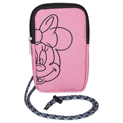 Image of CERDÁ LIFE&#039;S LITTLE MOMENTS Unisex Kid&#039;s Minnie Mouse Phone Bag Backpack, Pink, Standard