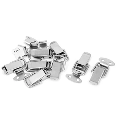 Image of sourcing map Toolbox Box Spring Loaded Straight Loop Toggle Catch Latch Hasp 8pcs