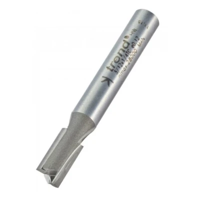 Image of Trend Professional Straight Two Flute Router Cutter Bit, 1/4 Inch Shank, 6.3mm Cut Diameter, 11mm Length, Tungsten Carbide Tipped, 3/12X1/4TC