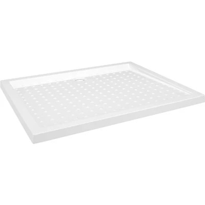 Image of vidaXL Shower Base Tray with Dots White 80x100x4 cm ABS