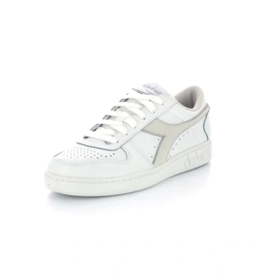 Image of Diadora Women&#039;s Magic Basket Low Leather Wn Gymnastics Shoe, White Lilac Marble, 7.5 UK
