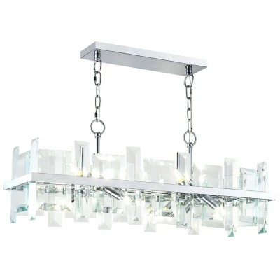 Image of Cerezo Ceiling Pendant Lamp Chrome, 8 Light, E14