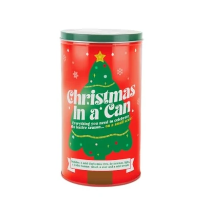 Image of Gift Republic Christmas in a Can Mini Tree, Minature