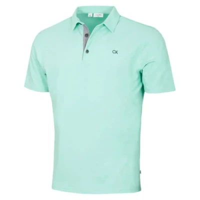 Image of Calvin Klein Mens Prep Campus Oxford Polo Shirt Fresh Mint XXXXXL