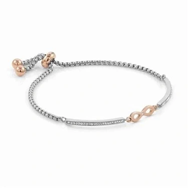 Image of Nomination Silver + Rose Gold Milleluci Infinity Bracelet