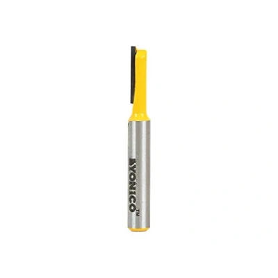 Image of Yonico 14154q Straight Router Bit, Cutting Diameter: 3/16&quot;, Height: 5/8&quot; 1/4&quot; Shank