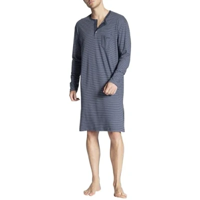 Image of Calida Men&#039;s Relax Streamline Onesie, Blue (Dark Sapphire 479), X Large