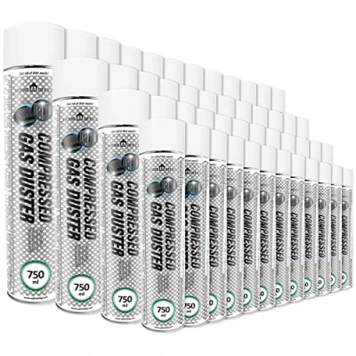 Image of Compressed Gas Duster 48x AABCOOLING Home&amp;Office 750ml K2, Cans of Air, Electronics, Camera and Photo Cleaners, Dust Cleaner, Accessories, Air Blower, Canister
