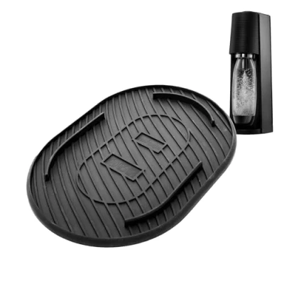 Image of Mixcover Black Silicone Mat Compatible with SodaStream Terra, Drip Mat, Trivet Terra Non Slip