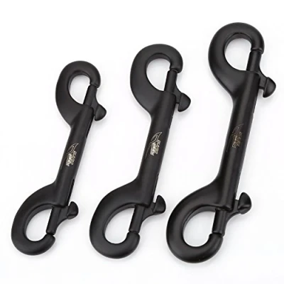 Image of Tbest Double Ended Clips, Clips Durable Stainless Steel Scuba Diving Hook Clip Bolt Snap Buckle 90mm 100mm 115mm Available(115mm)