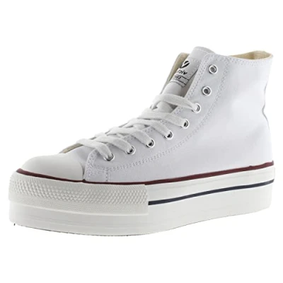 Image of Victoria Women&#039;s 106500 women High Sneakers, White, 5 UK