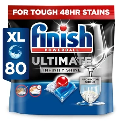 Image of Finish Ultimate Infinity Shine Dishwasher Tablets Bulk Scent: Fresh Size: 80 tabs Clean and
