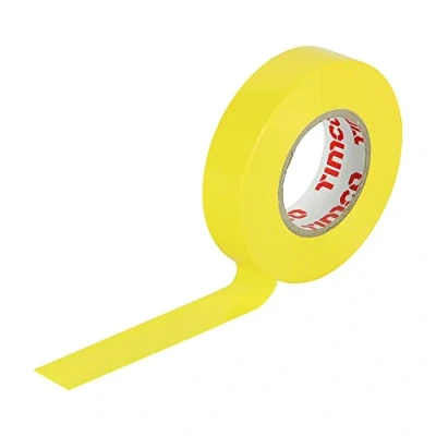 Image of 3x TIMCO PVC Insulation Tape Yellow ITYELLOW Pack of 10