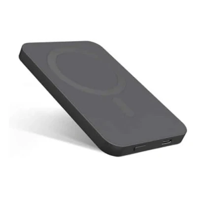 Image of EPICO Aluminium 5000 mAh Portable Magnetic Power Bank Grey, Silver/Grey